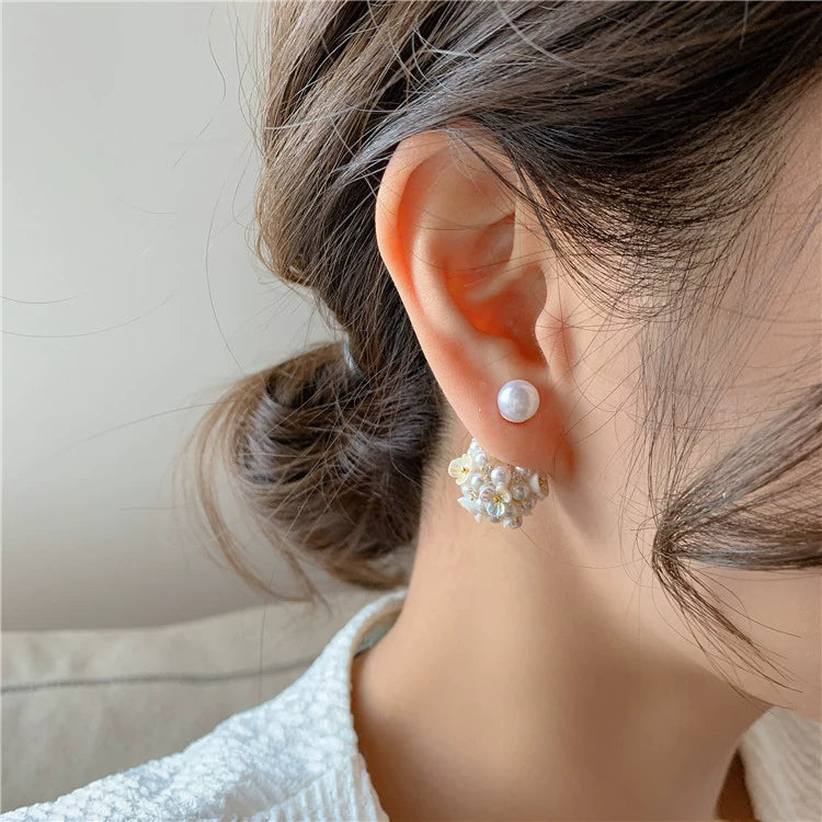 フラワーパール スプリング ピアス【355】