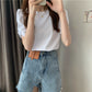 パフスリーブ　半袖　Tシャツ【342】