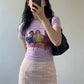 ラウンドネック　 スリムフィット　Tシャツ　半袖【199】