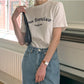 シンプル　ロゴ　半袖Tシャツ　レディース　【132】