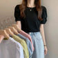 パフスリーブ　半袖　Tシャツ【342】